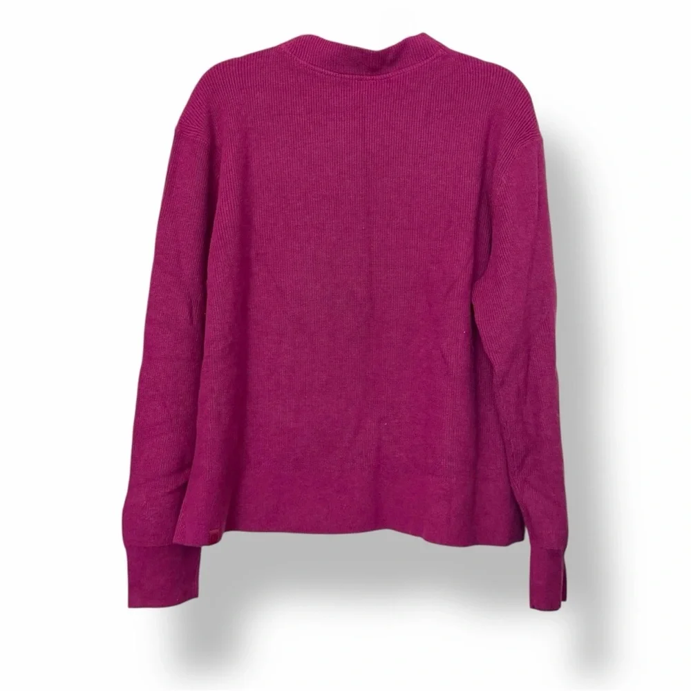 Lululemon‎ Cotton-Blend Mock-Neck Sweater Heathered Wild Berry